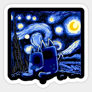 Bluey Bluey Night Sticker